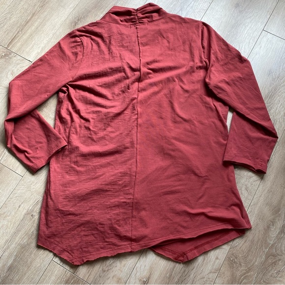 Neon Buddha Tunic long sleeve shirt day to night tunic in chestnut XL - Picture 9 of 11
